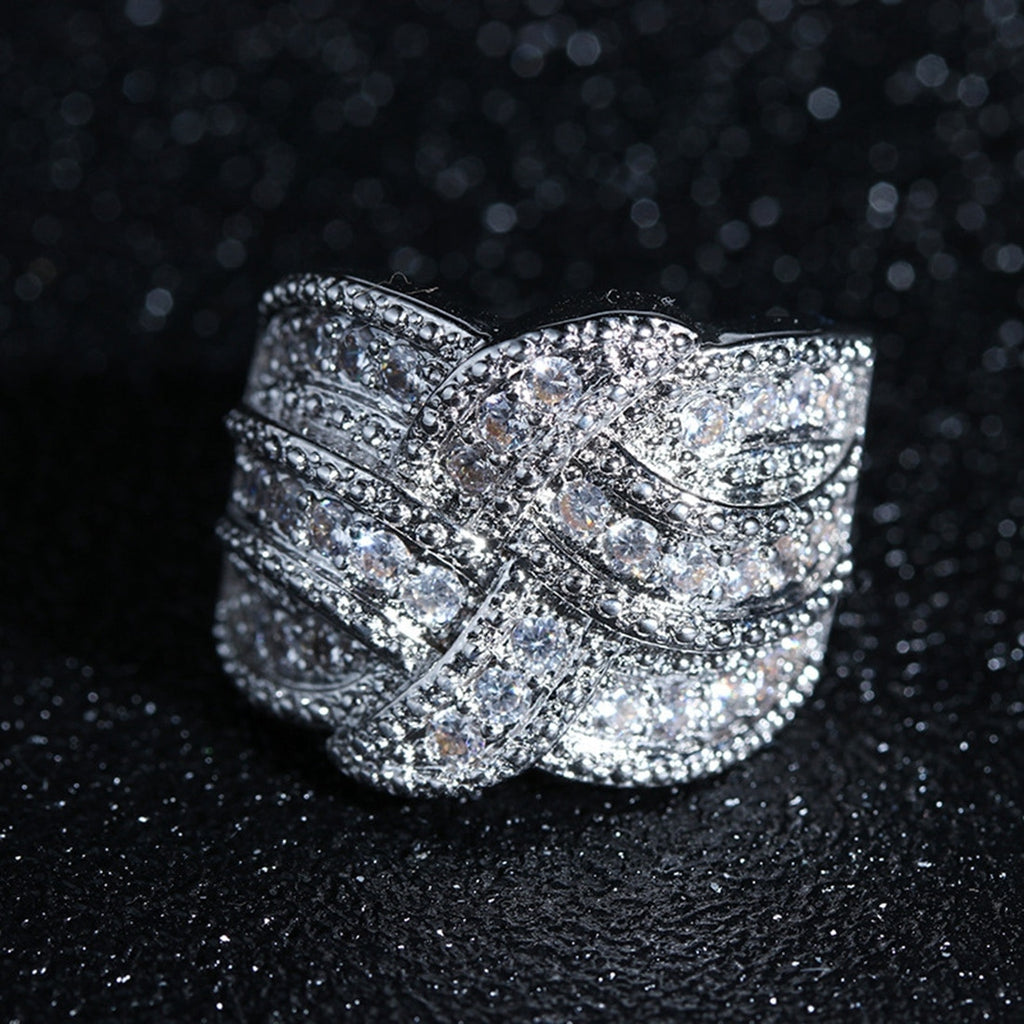 Luxury Big Silver Ring