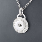 Vintage Round 18mm Metal Xinnver Snap Necklace