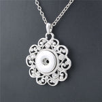 Vintage Round 18mm Metal Xinnver Snap Necklace