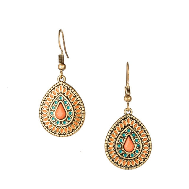 Fashion Resin Water Drop Earrings