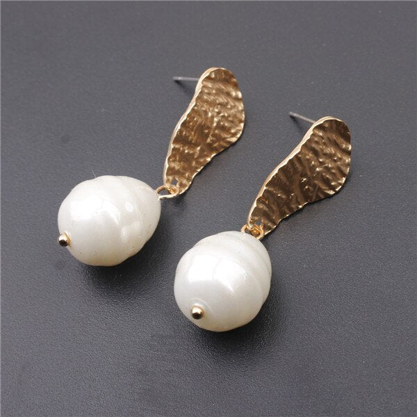 New Big pearl Earrings