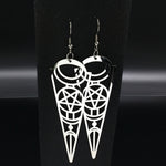 Pentagram Stainless Steel Earrings