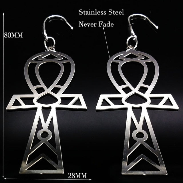 Pentagram Stainless Steel Earrings