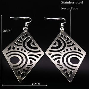 Pentagram Stainless Steel Earrings