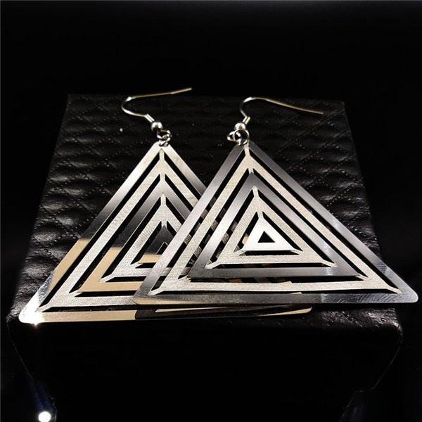 Pentagram Stainless Steel Earrings