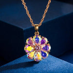 New Colorful from Swarovski Flowers Zircon Necklace