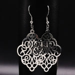 Flower Stainless Steel Statement Earrings