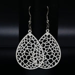 Flower Stainless Steel Statement Earrings