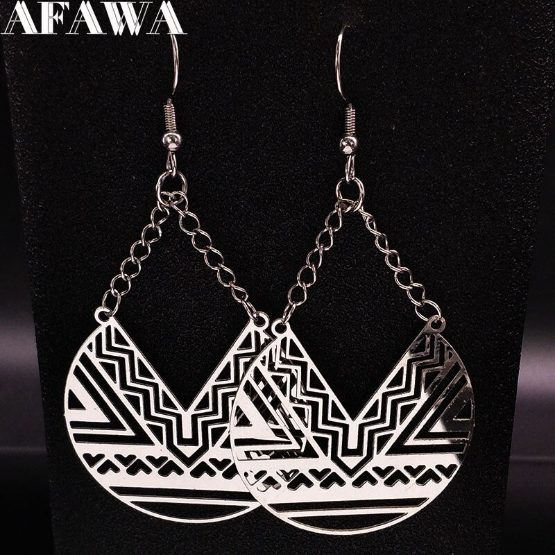 Fashion Stainless Steel Dangle Earrings