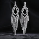 New Fashion Crystal Tassel Earrings