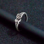 Thai silver Color Rose Flower Ring