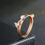 Lady Butterfly Zircon Two-piece from Swarovski Ring