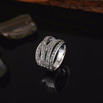 925 Sterling Silver Bands Trendy Retro Compatible Ring