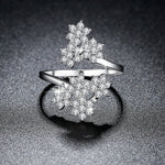 Silver Wedding Engagement Ring