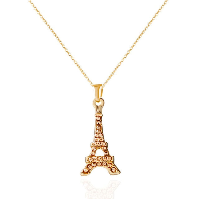 Fashion Eiffel Tower Pendant Choker Necklace