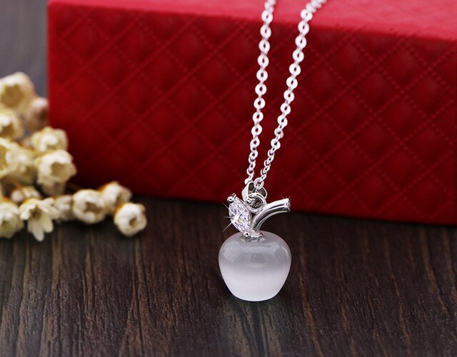 Crystal from Swarovski Apple Necklace