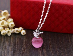 Crystal from Swarovski Apple Necklace