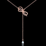 Two-Tone Chain Push-Pull Design Clavicle Necklace